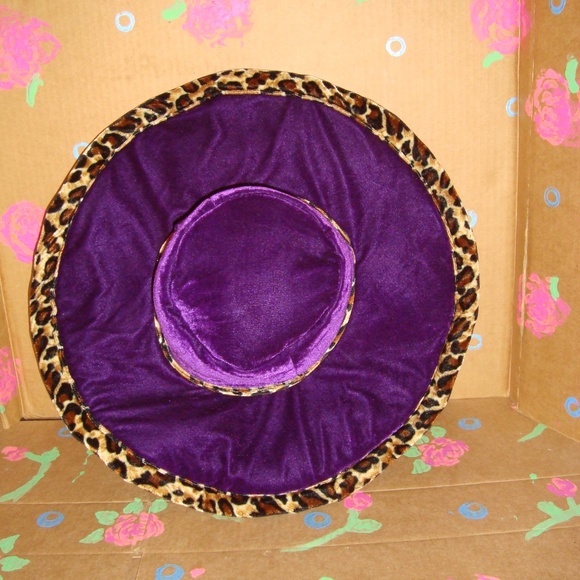Elope Costume Pimp Hat - Purple & Leopard - Picture 8 of 8